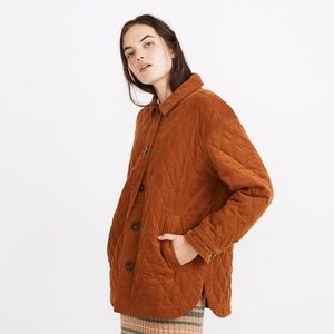 NWT Madewell Quilted Corduroy Walton Shirt-Jacket